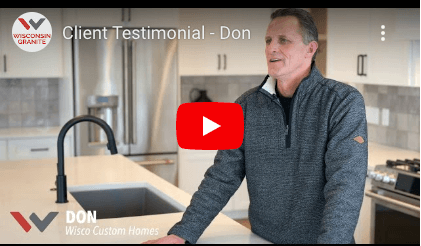 YouTube testimonial by Wisconsin Granite Customer, Don